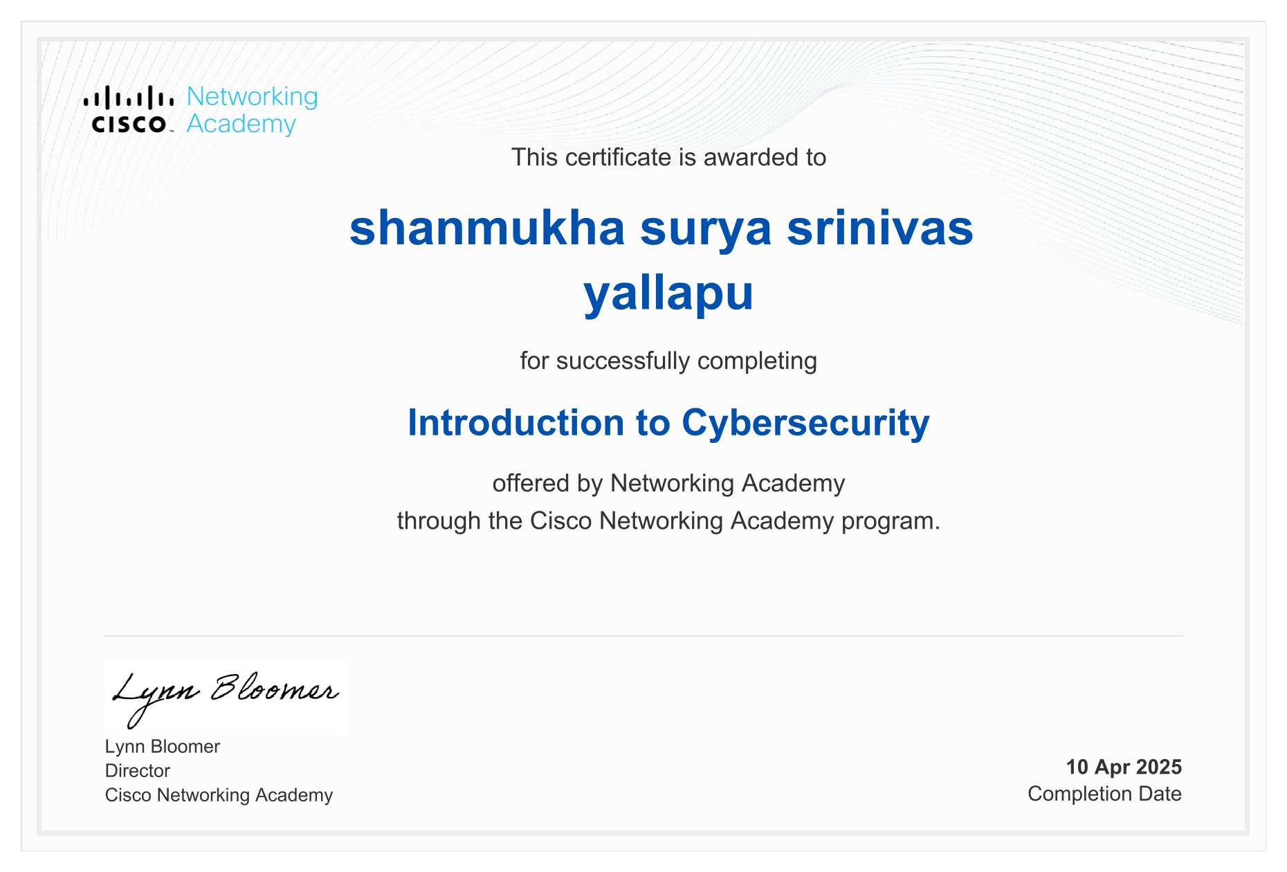 Cyber Security by Cisco
